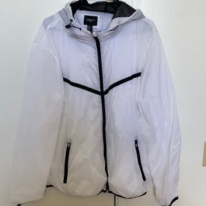 White Windbreaker